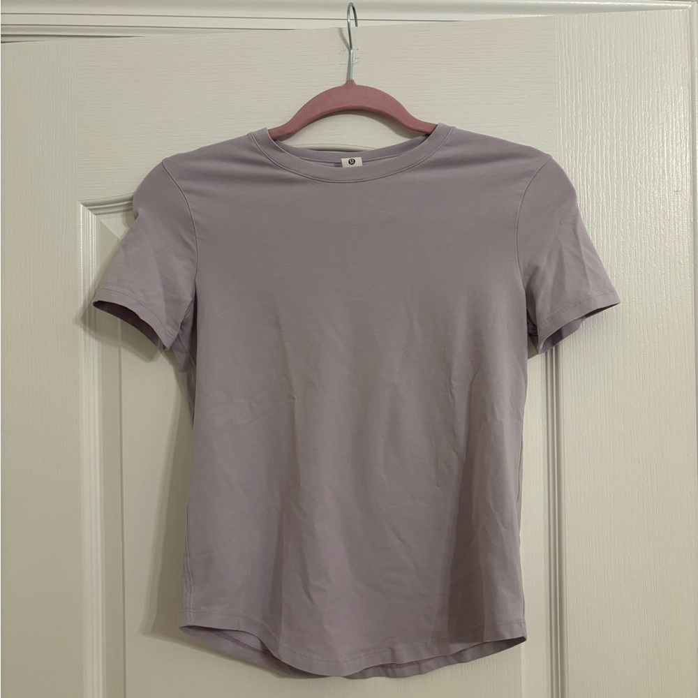 Lululemon Athletica Purple Fitted Short Sleeve T-Shirt